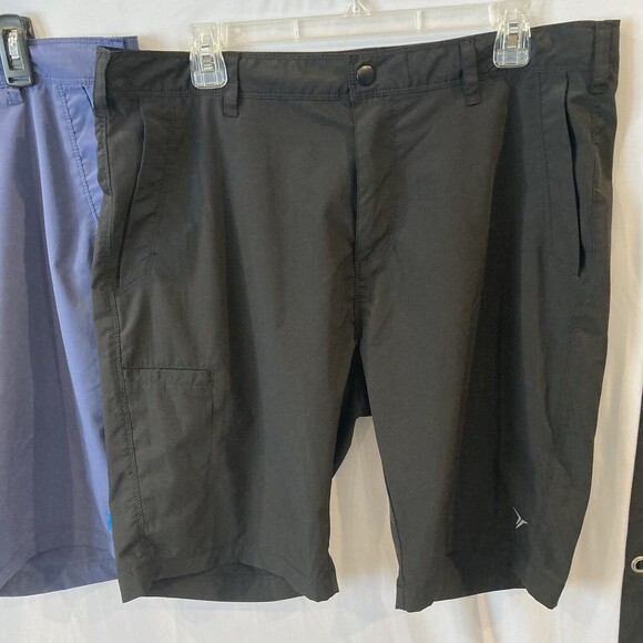 Old Navy Active Shorts Mens Size large Swim Blue Black Trunks 2 Pairs - Picture 3 of 10